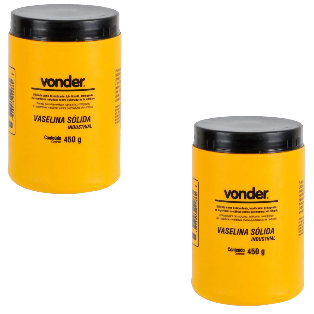 Kit 02 Vaselina Solida Industrial 450g Vonder