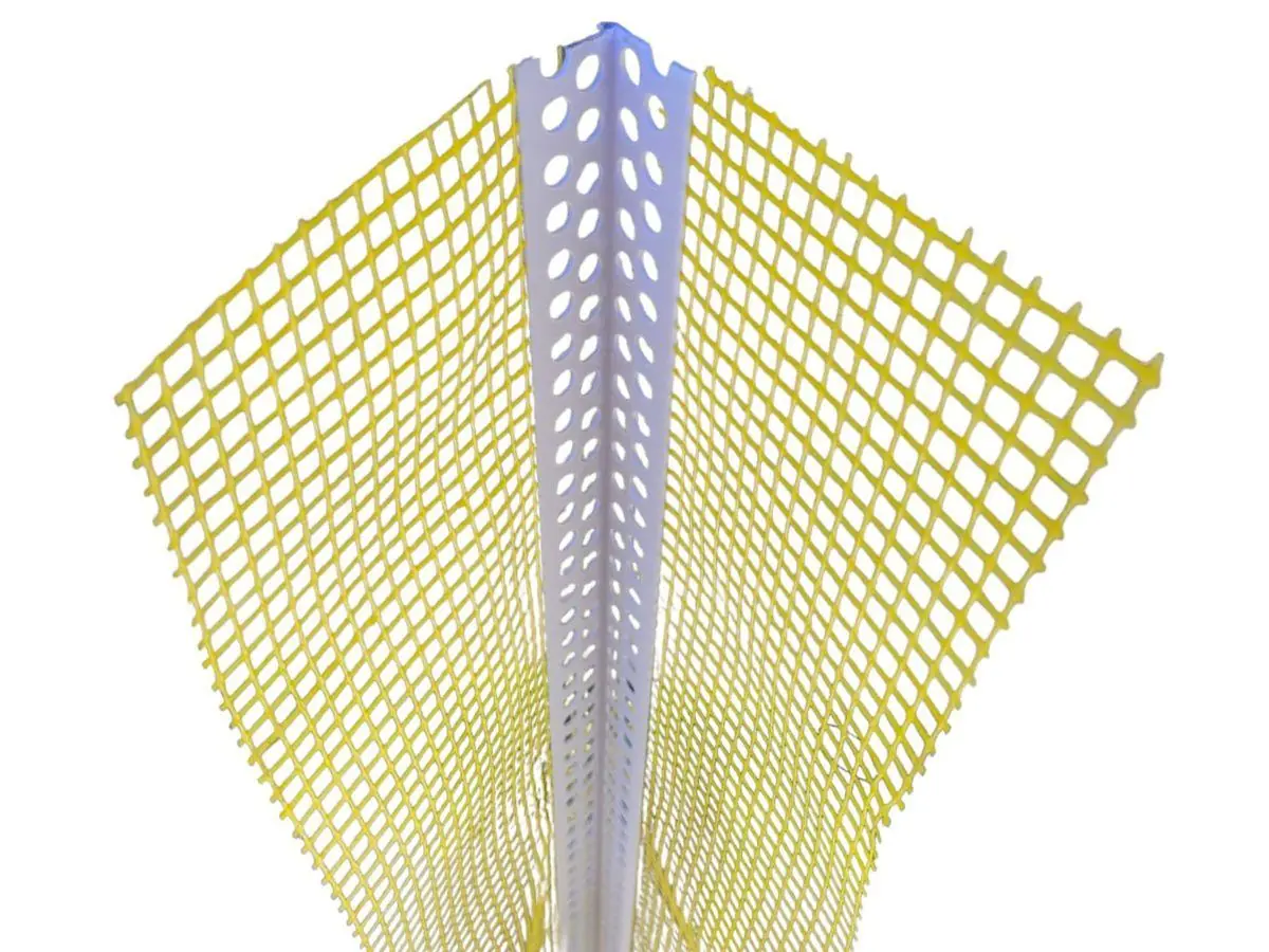 Cantoneira De Pvc Com Tela De Fibra De Vidro - 1,25m