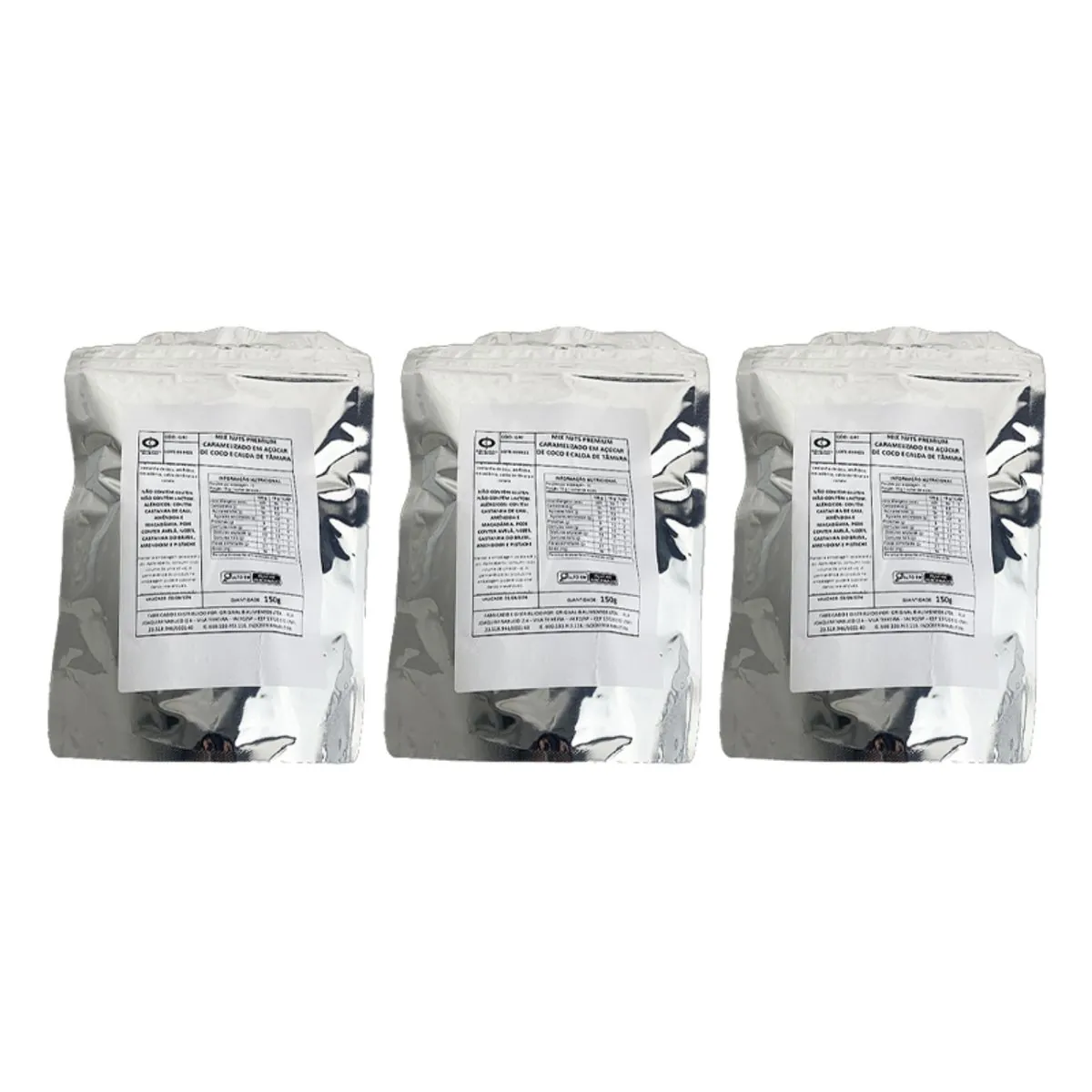 Kit 3X: Mix de Nuts Glaceados com Açúcar de Coco Original Blend 150g