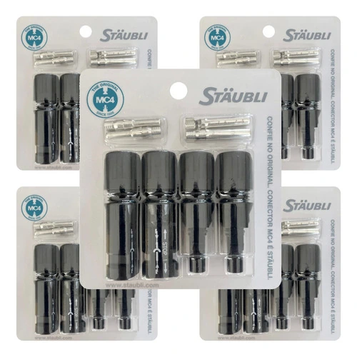 Conector Fotovoltaico Mc4 Original Staubli Com 10 Pares