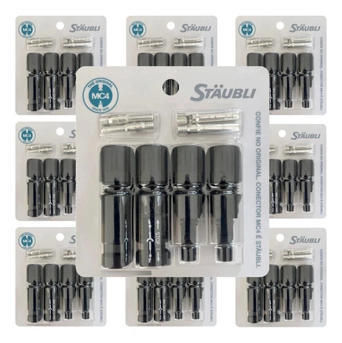 Conector Fotovoltaico Mc4 Original Staubli Com 18 Pares