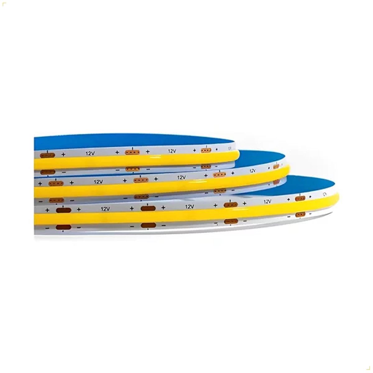 Fita De Led Cob 480 Leds Rolo 5 Metros 12v 20w/m 1600lm/m 3000k