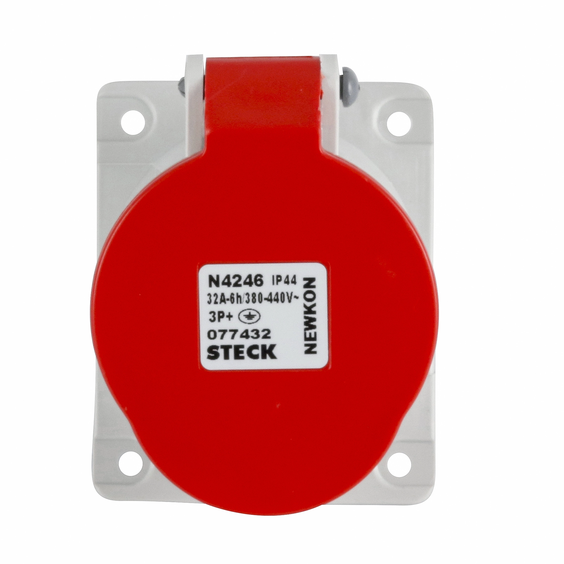 Módulo Tomada Industrial Vermelho 380V(440V) 3T Newkon Steck