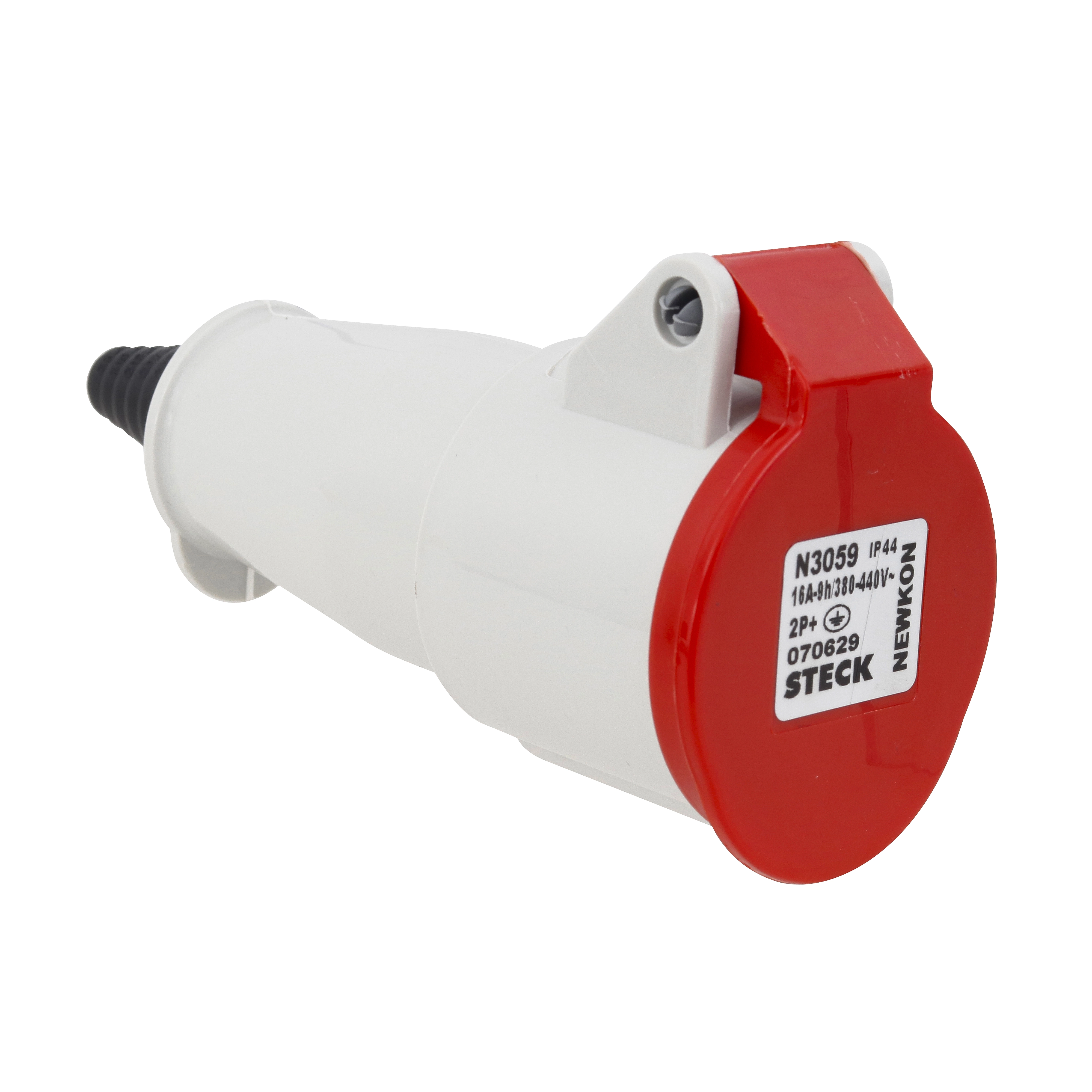 Módulo de Acoplamento Industrial 2T 16A Vermelho Newkon Steck