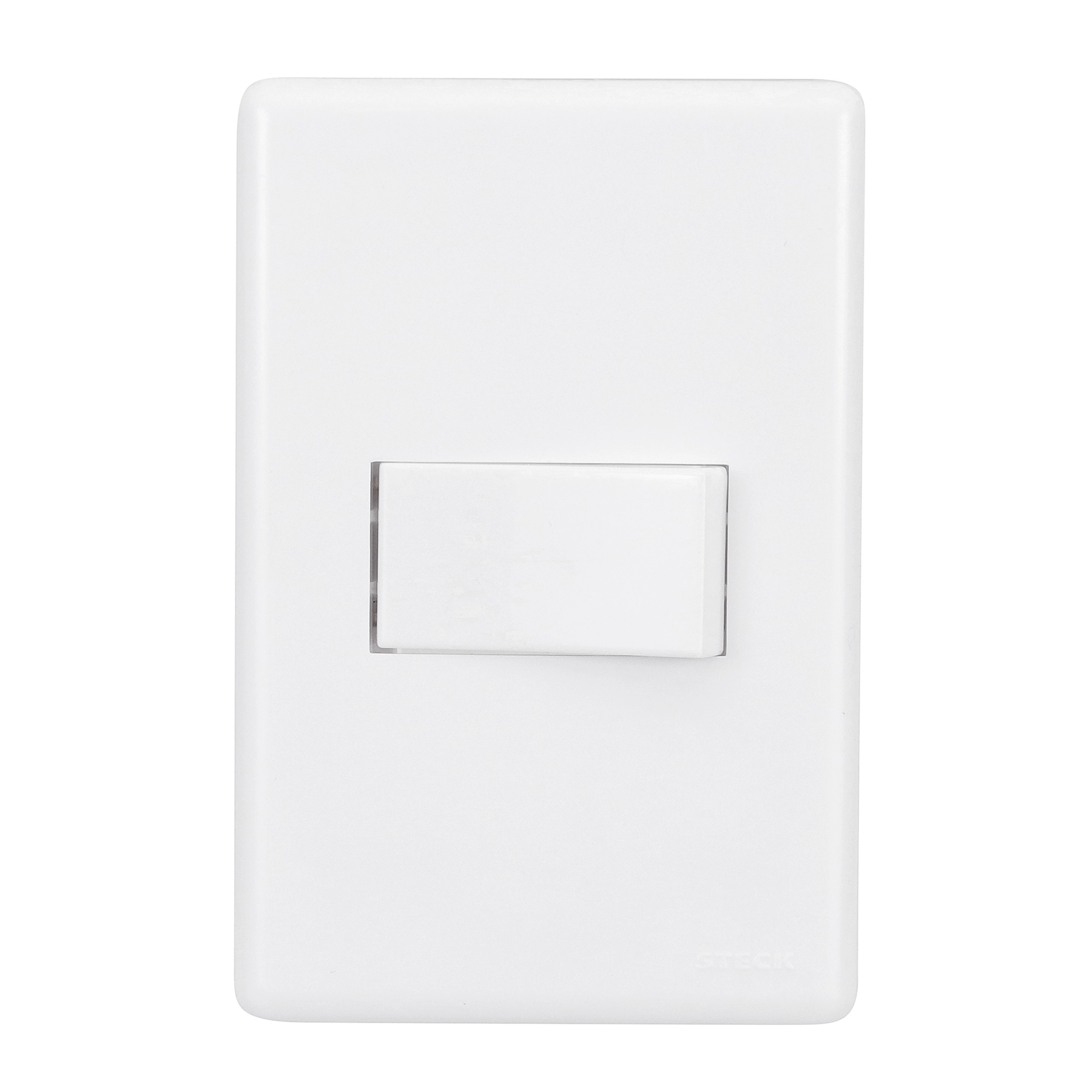 Conjunto de Interruptor Simples 10A Branco Stella Steck