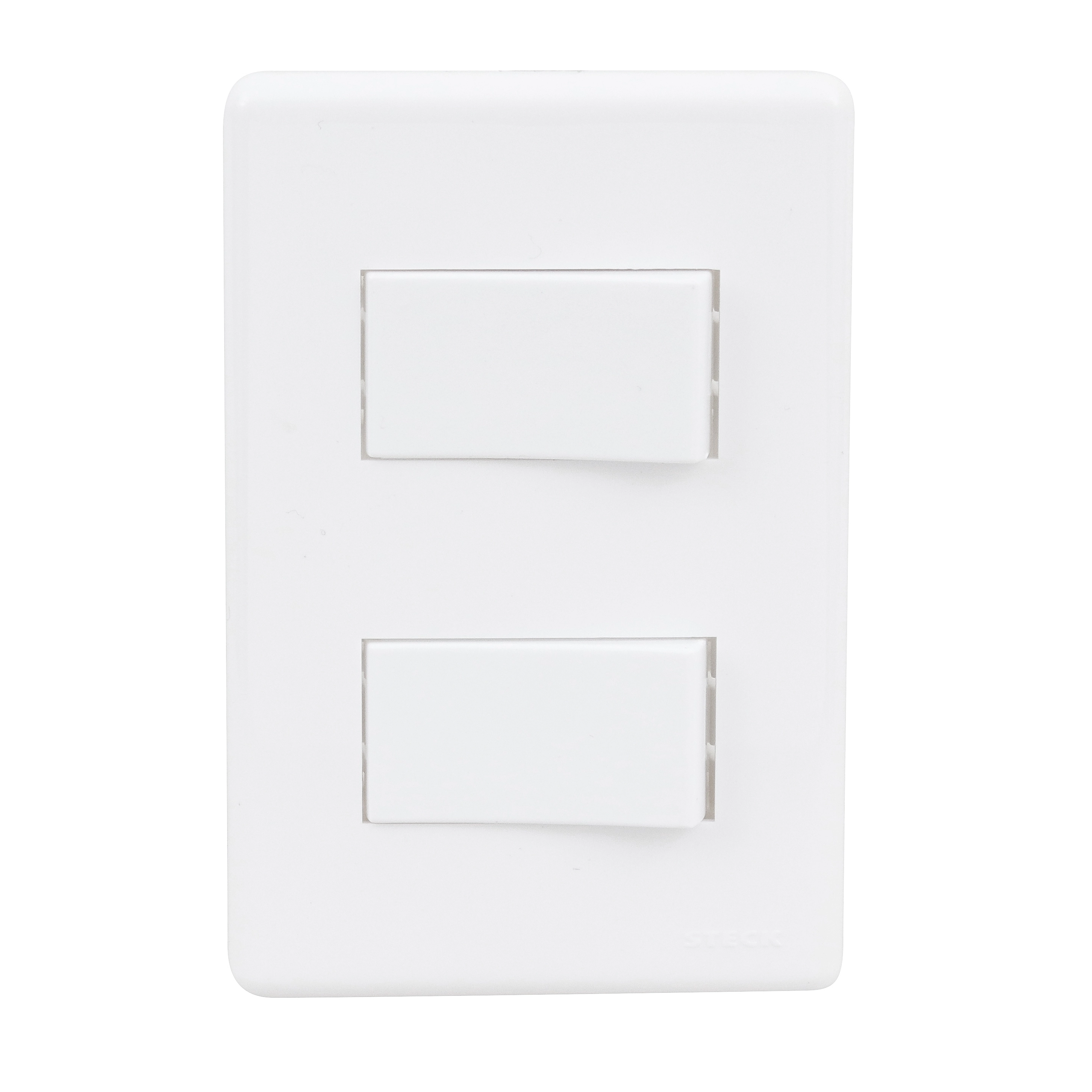 Conjunto 2 Interruptores Simples Branco Stella Steck