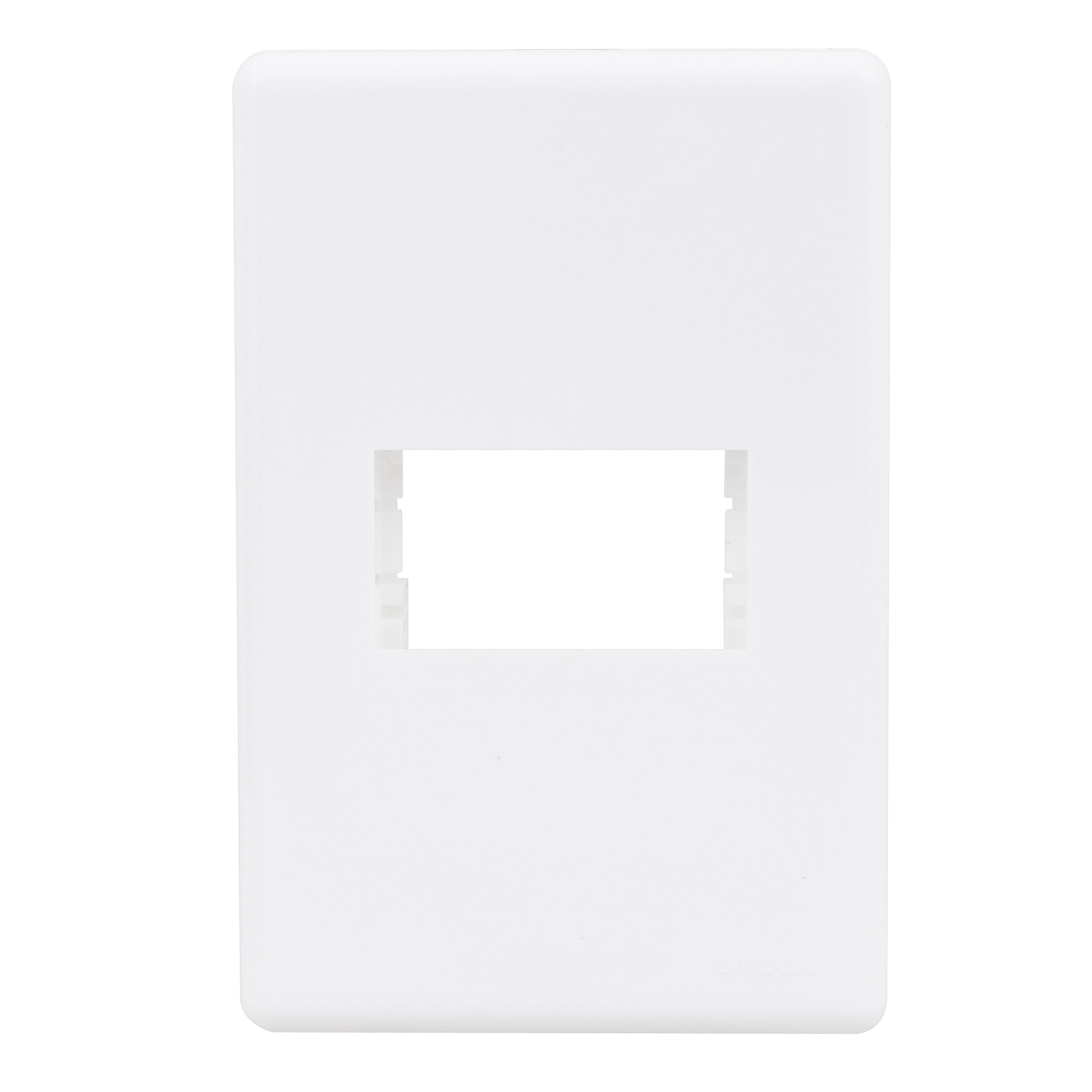 Placa com Suporte 4x2 1 Módulo Horizontal Branco Stella Steck