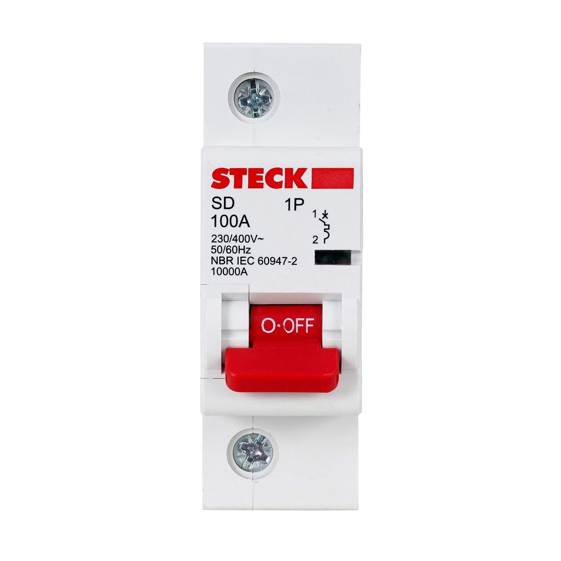 Disjuntor Din Monopolar Curva C 100A Steck