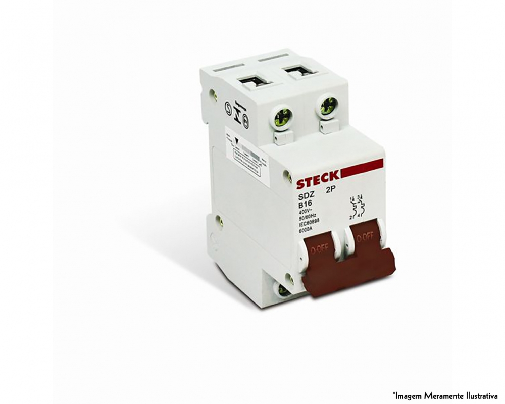 Disjuntor Bipolar Steck C32a O