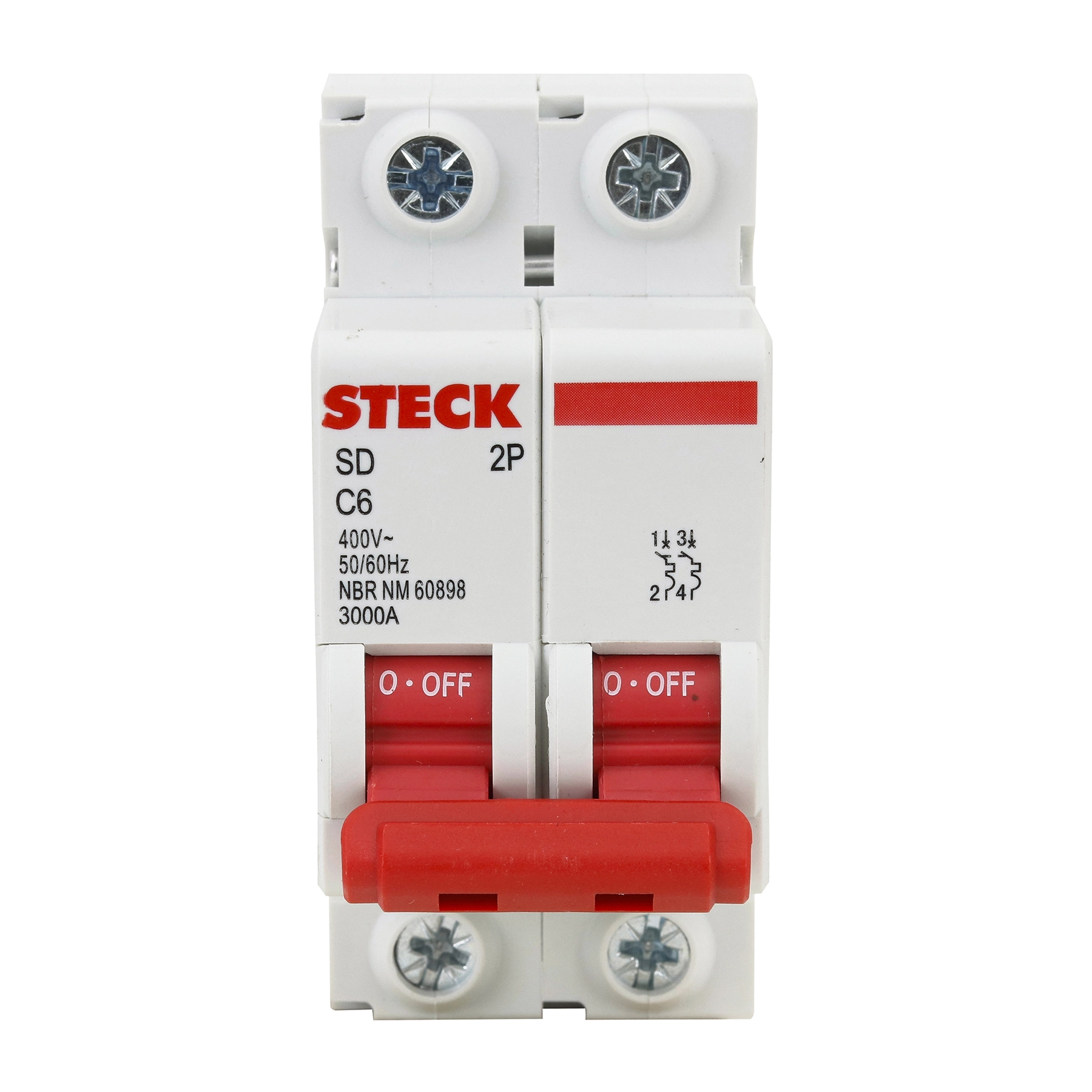Disj Steck Din 2p C 6a Sd62c06
