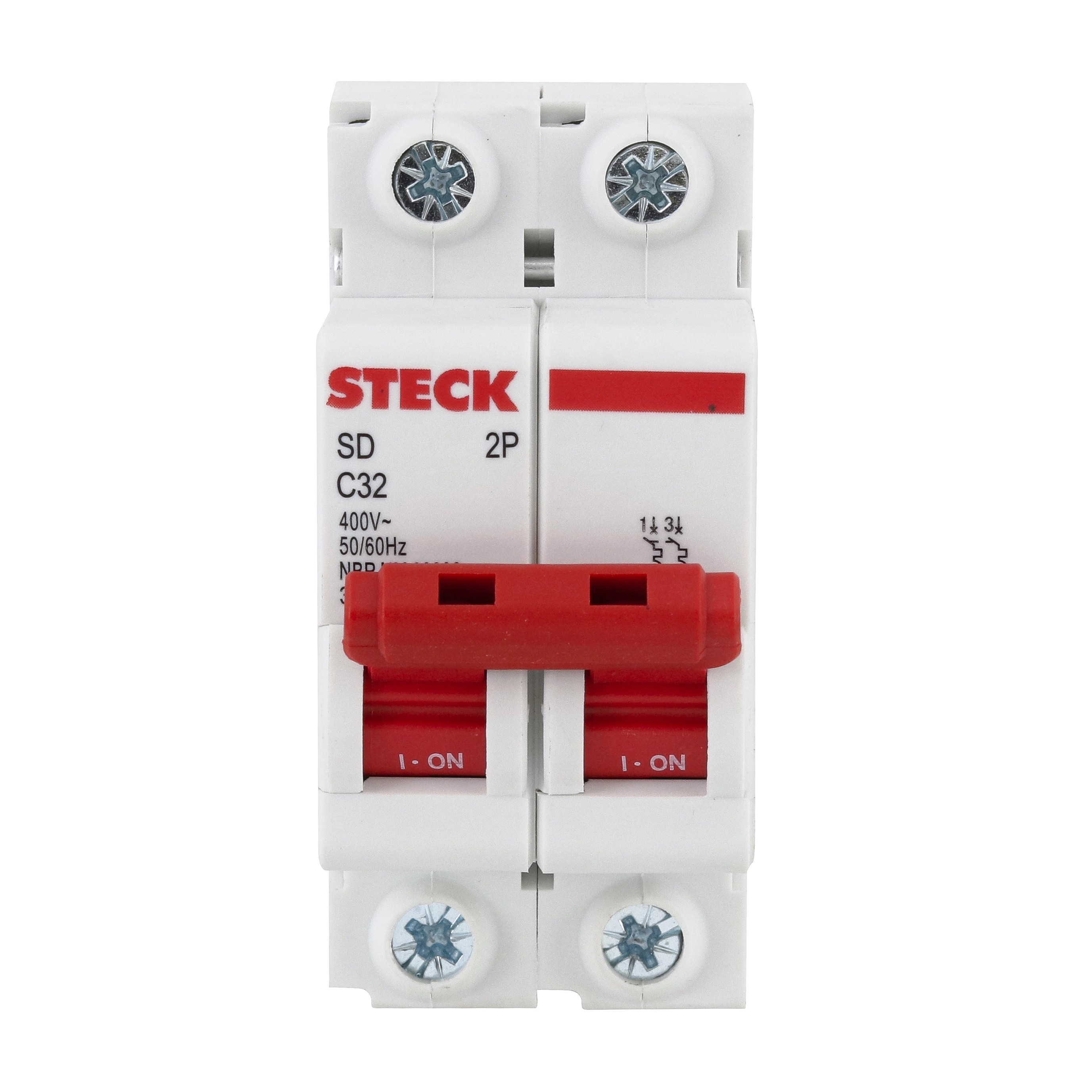 Minidisjuntor Sd62 3ka Curva C 32a 2p