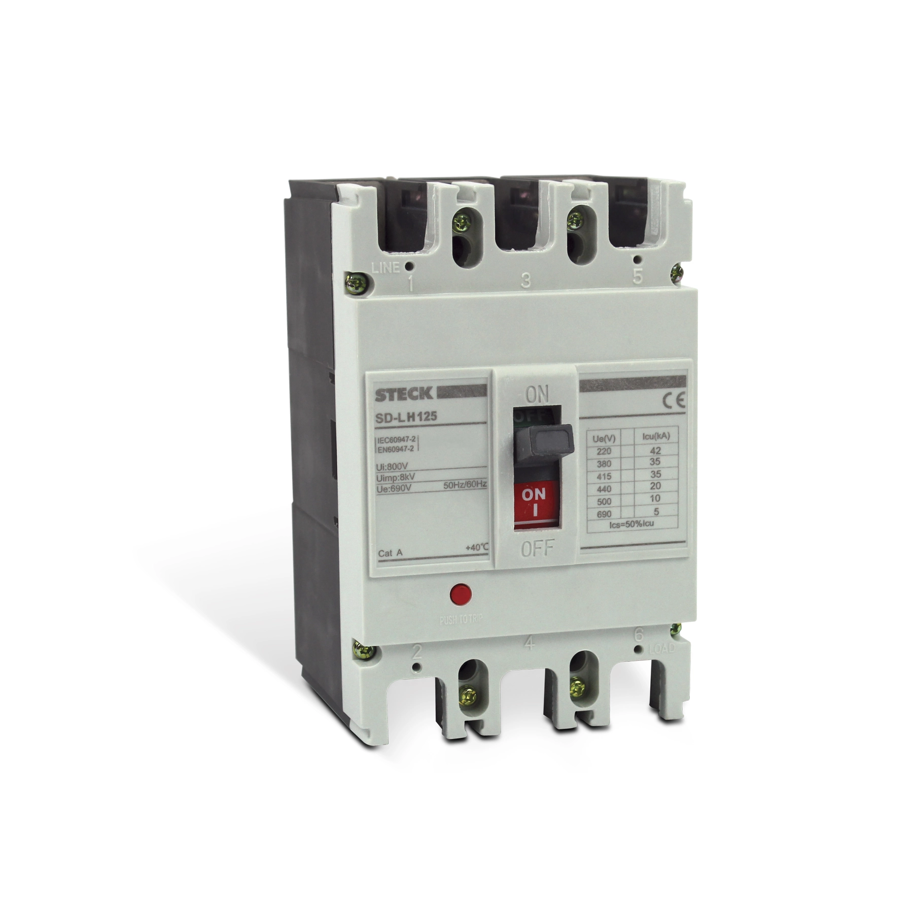Disjuntor Caixa Moldada Tripolar 200A 690V Markis Steck