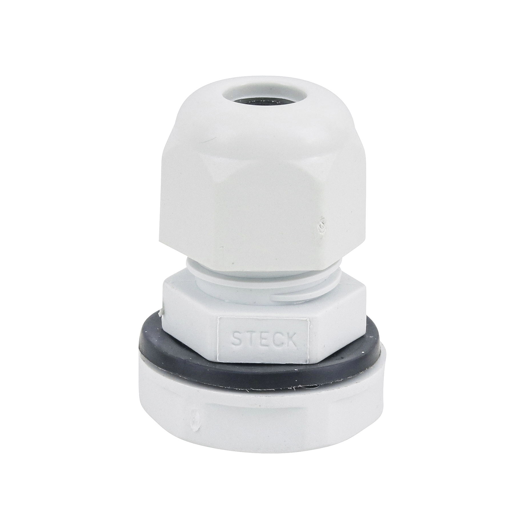 Prensa Cabos Rosca Aletado Cinza BSP-1/4 Steck