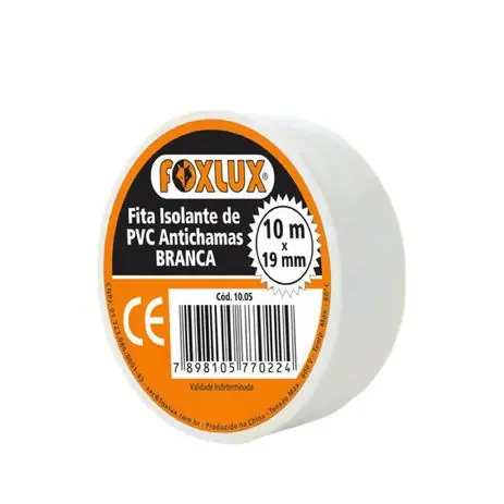 Fita Isolante Branca 18mmx10m Steck