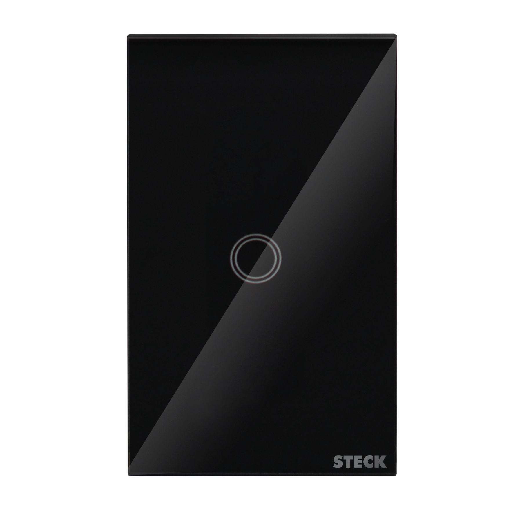 Conjunto Interruptor Smarteck 4X2" 1 Módulo Touch Preto