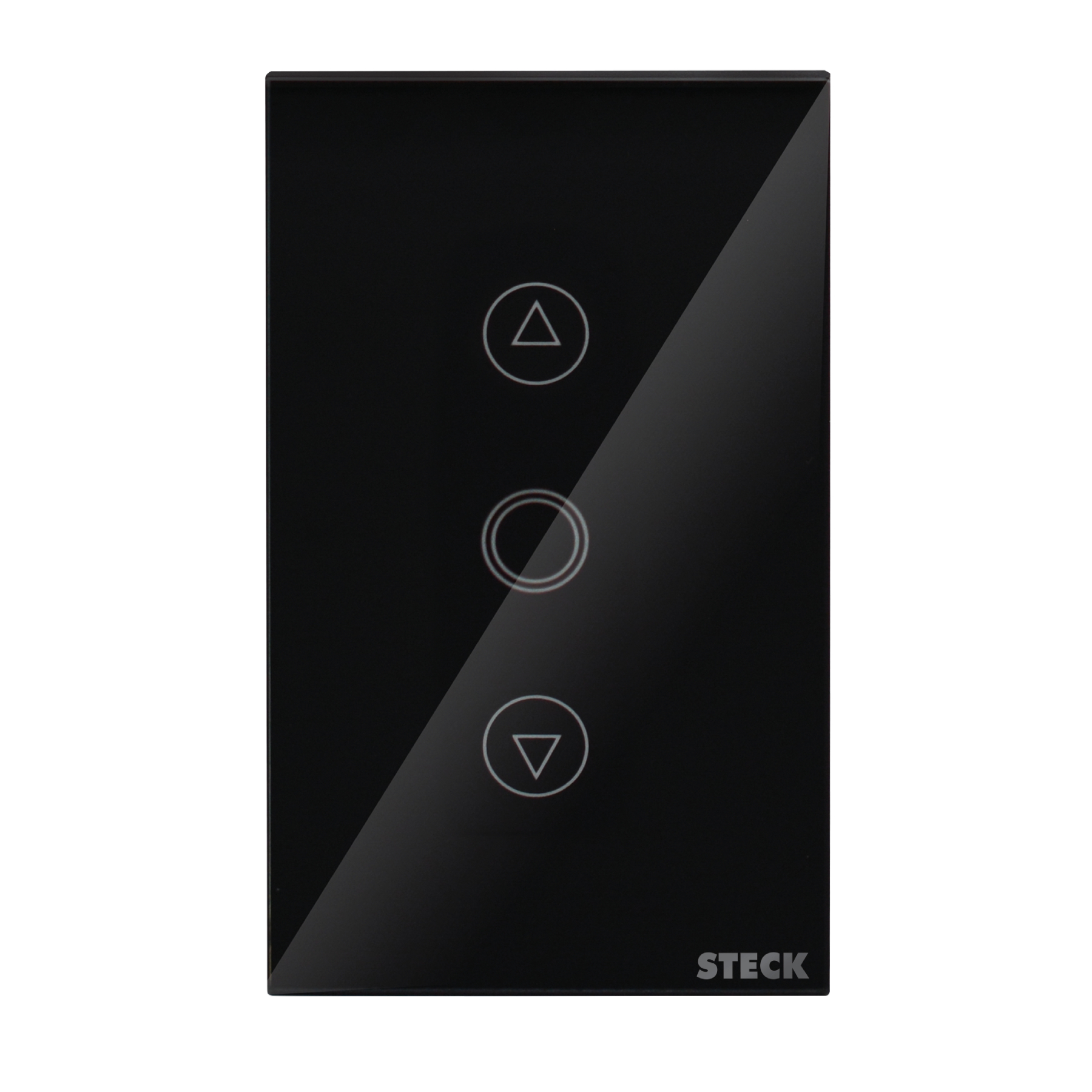 Conjunto Interruptor Smarteck 4X2" Dimmer Touch Preto