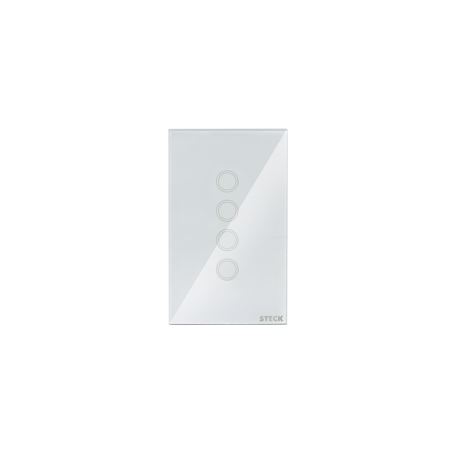 Conjunto Interruptor Smarteck 4X2" 4 Módulos Touch Branco