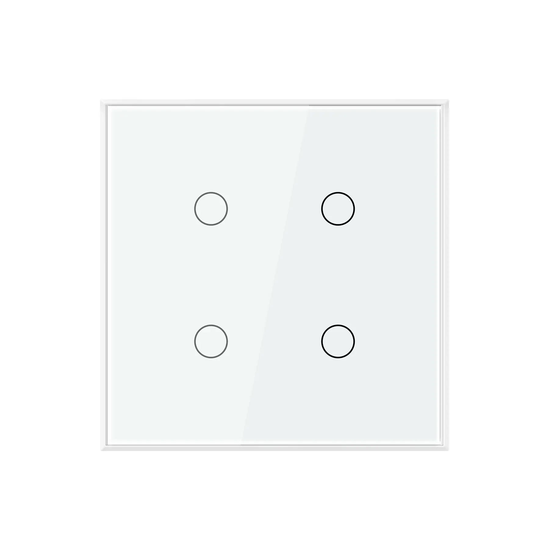 Interruptor 4x4" 4 Módulos Touch Branco Wi-Fi Ambiente Conectado Steck