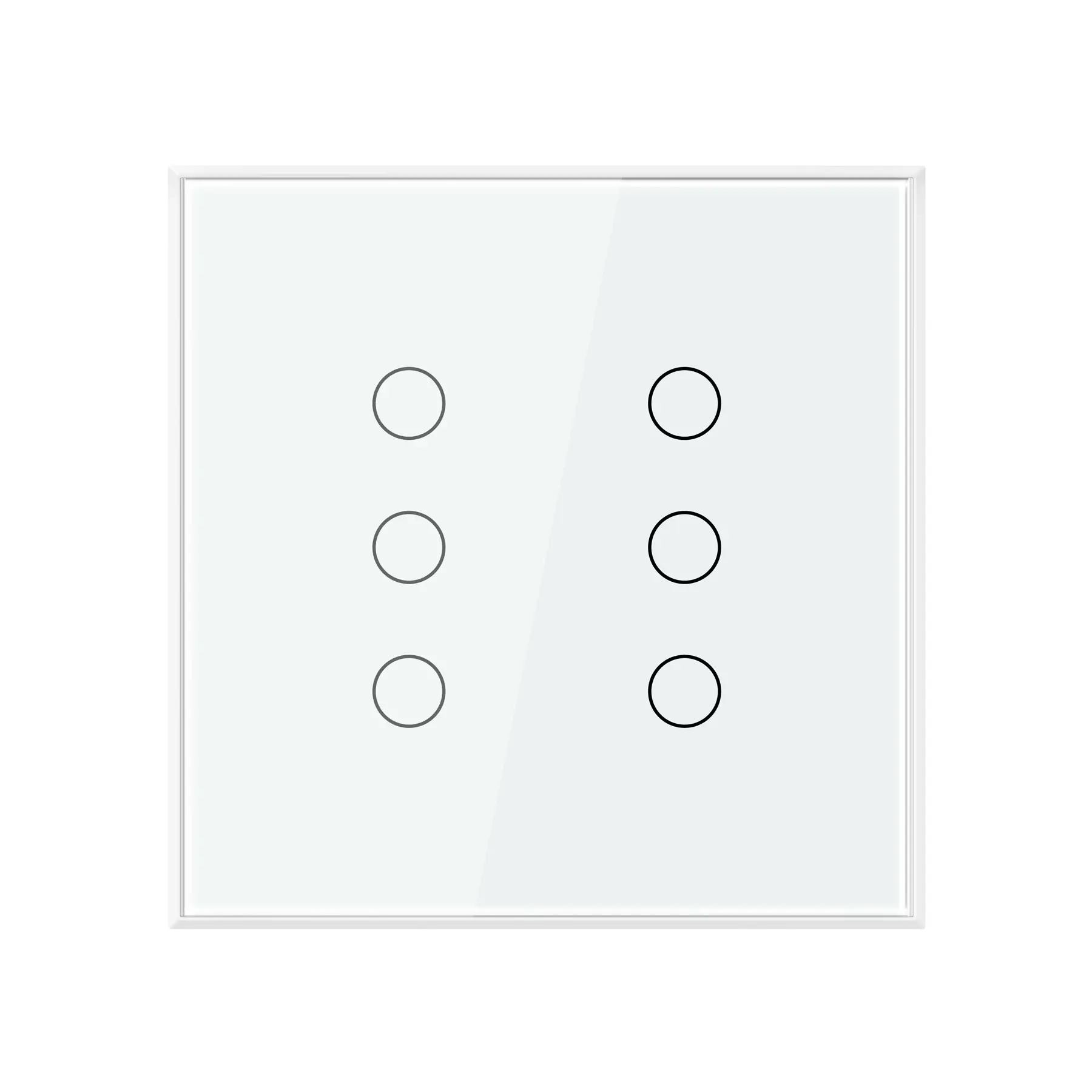 Interruptor 4x4" 6 Módulos Touch Branco Wi-Fi Ambiente Conectado Steck