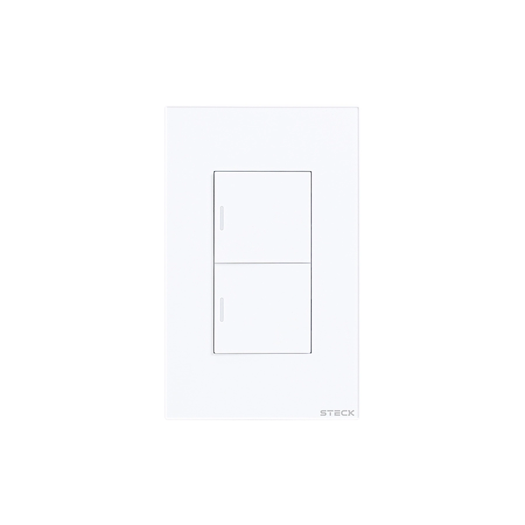 Interruptor Mecânico 4x2" 2 Módulos Zigbee Branco Ambiente Conectado Steck