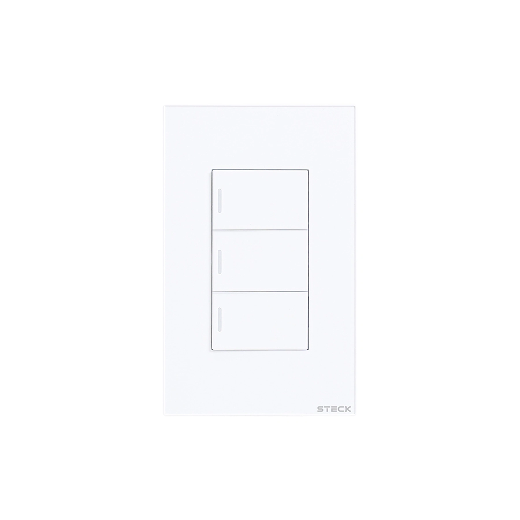 Interruptor Mecânico 4x2" 3 Módulos Zigbee Branco Ambiente Conectado Steck