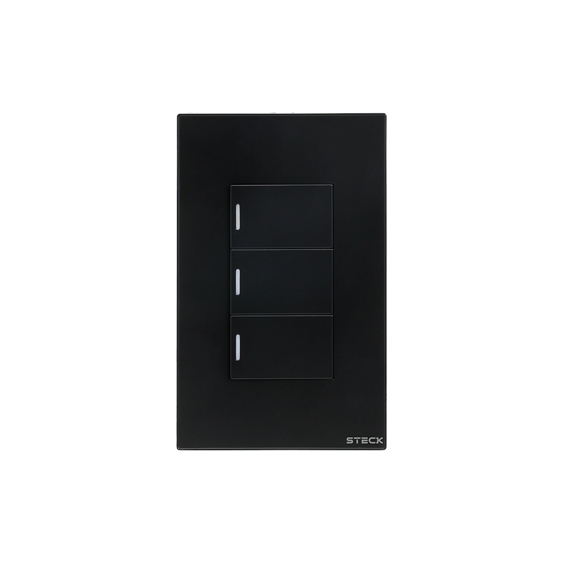 Interruptor Mecânico 4x2" 3 Módulos Zigbee Preto Ambiente Conectado Steck