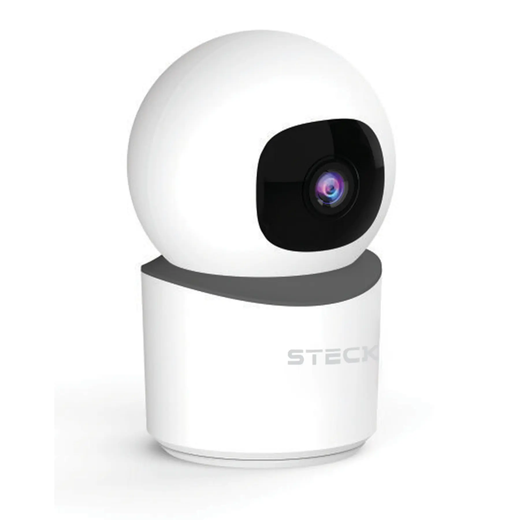 Câmera de Segurança Interna 360°com Wi Fi Steck Ambiente Conectado SCAM3BS1 Branca