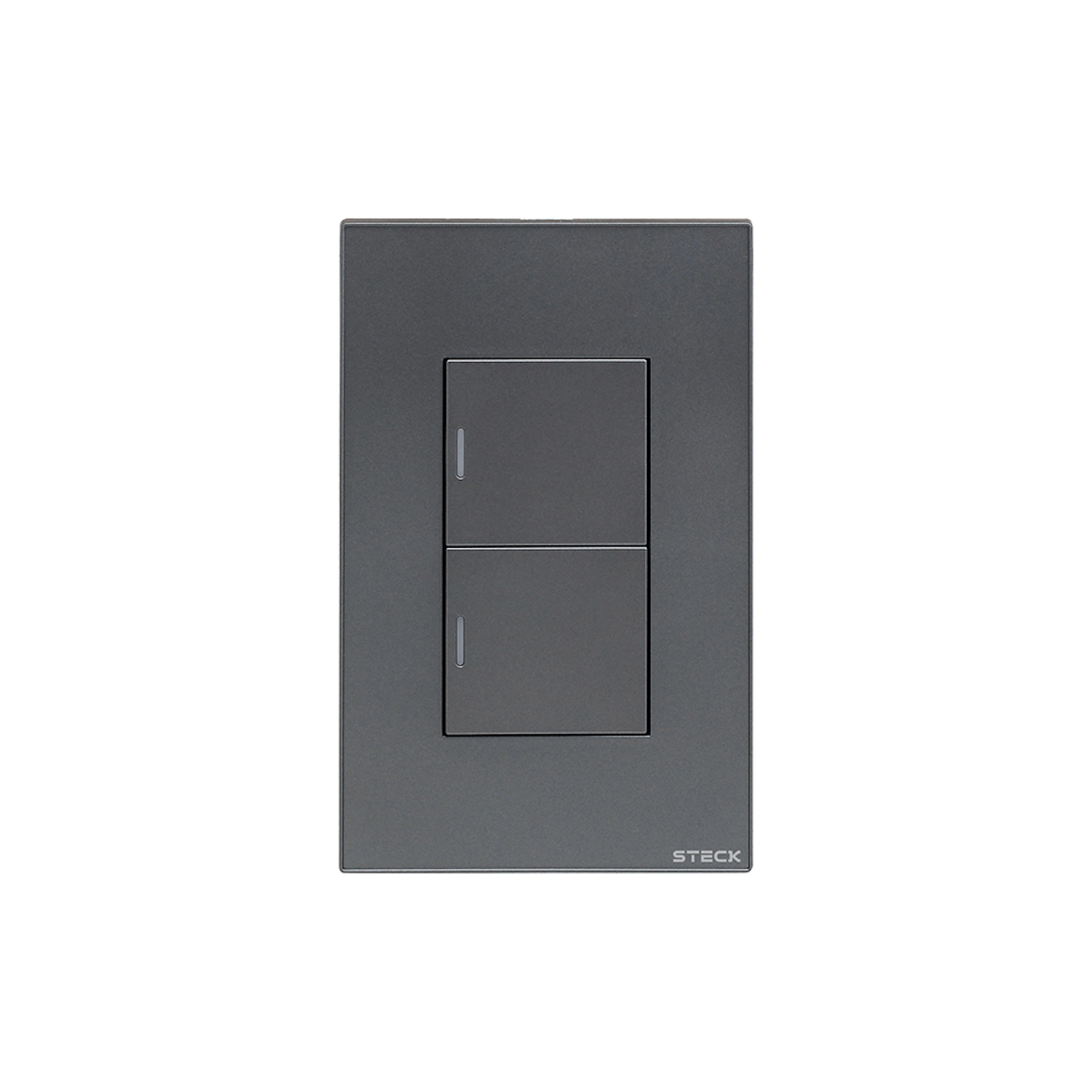 Interruptor Mecânico 4x2" 2 Módulos Zigbee Chumbo Ambiente Conectado Steck