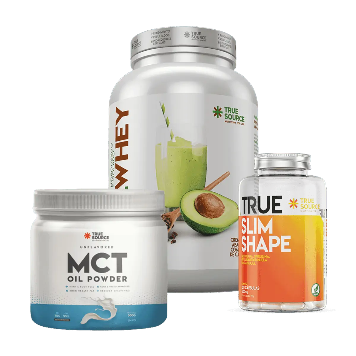 Combo Perda de Peso True Whey Abacate C/ Nibs De Cacau