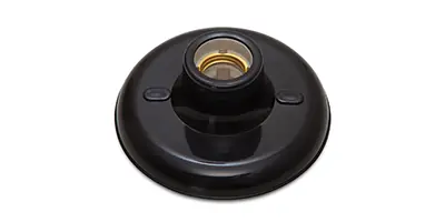Kit 10 Plafonier Plafon Bocal E27 Porcelana 100w Bivolt Preto