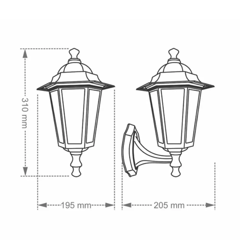 Kit 4 Arandelas Taschibra Colonial Tlf 26 Alumínio E27 Bivolt Branco