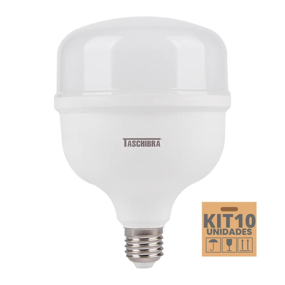 Kit 10 Lâmpadas High Led Tkl 40w Taschibra E27 Bivolt