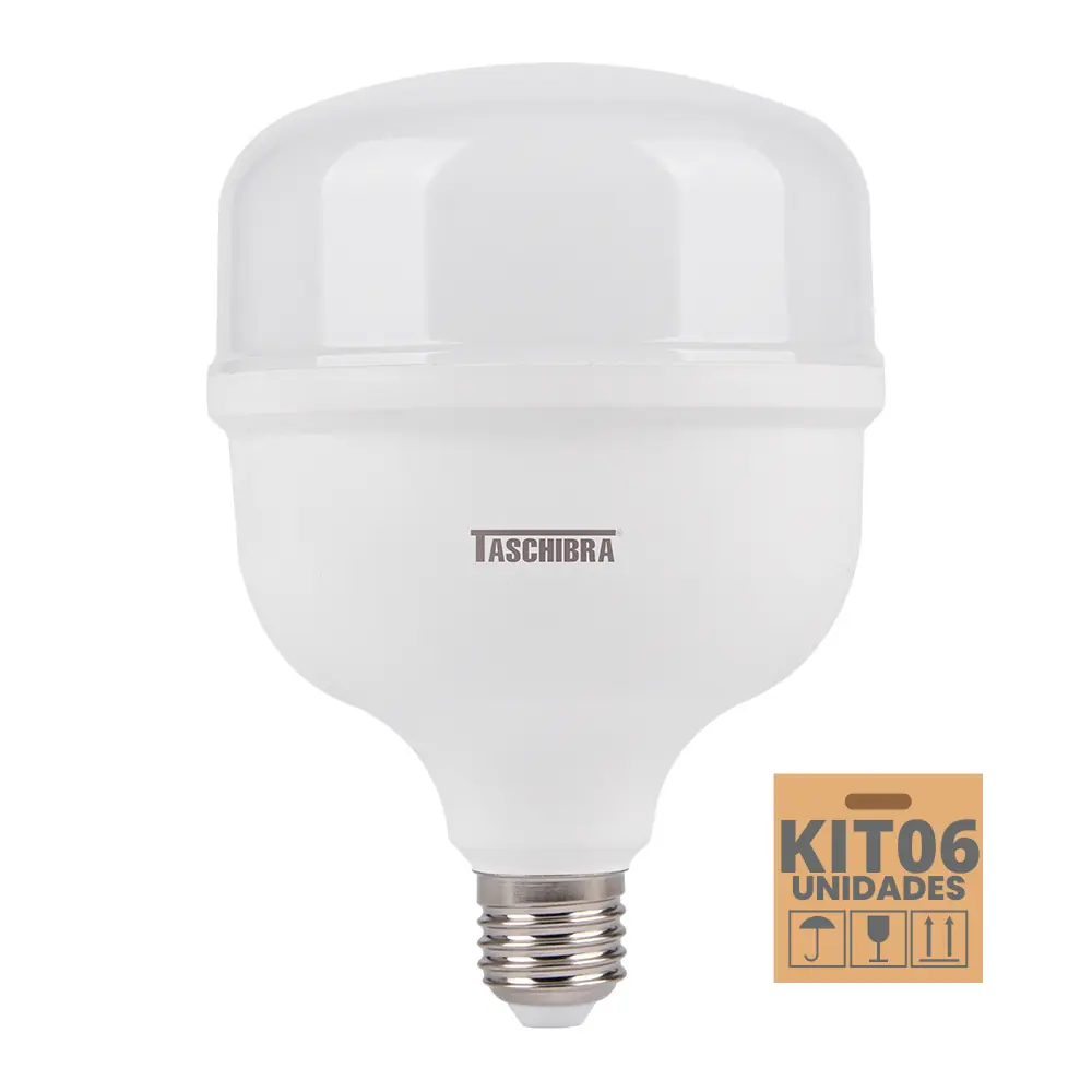 Kit 6 Lâmpadas High Led Tkl 30w Taschibra E27 Bivolt