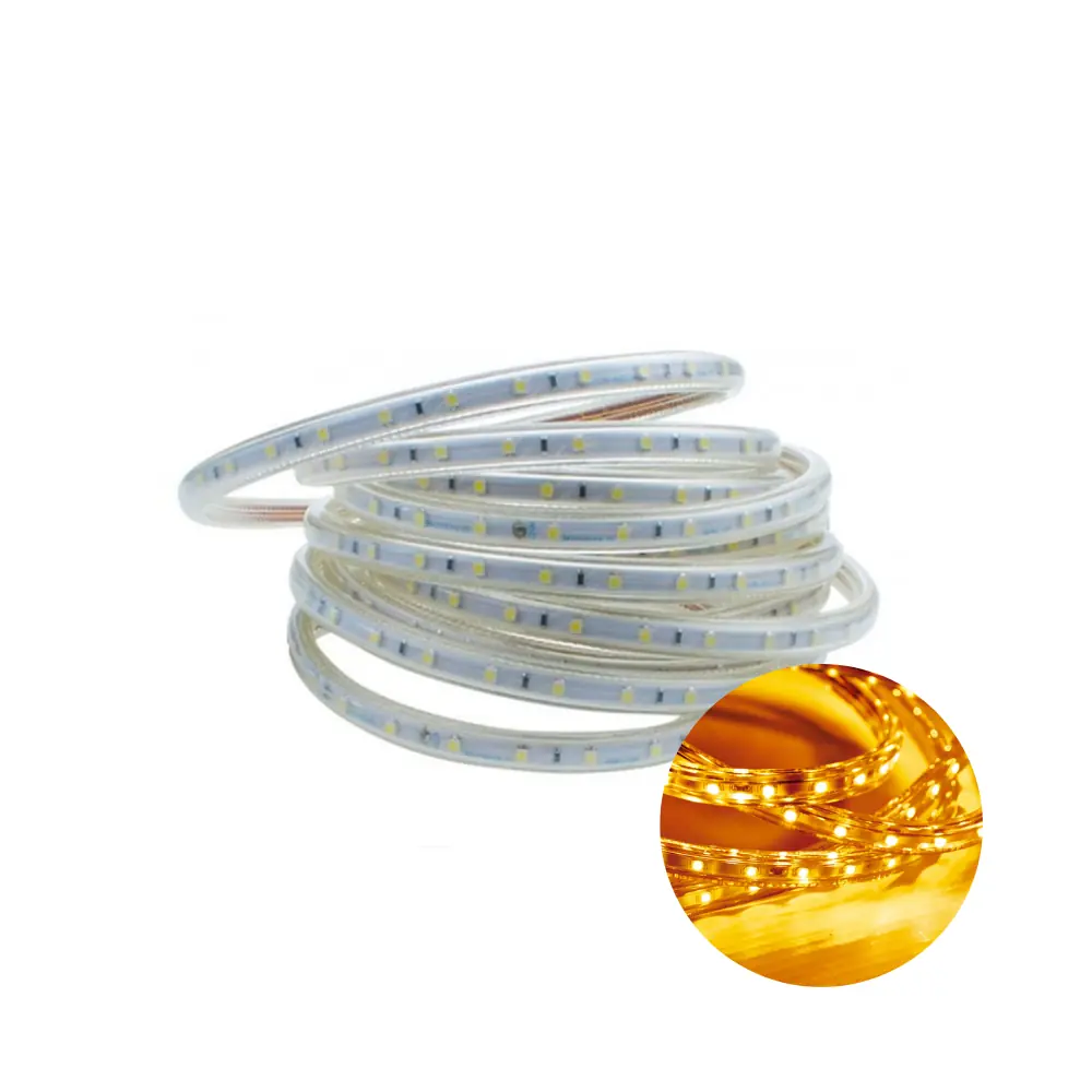 Kit 10 Metros Fita Led Taschibra 5w/m Ip67 220v Alta Proteção Laranja