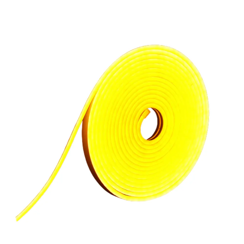 Kit 5 Metros Fita De Led Neon Taschibra 8w/m Ip65 12v Cores 2200k Amarelo Âmbar