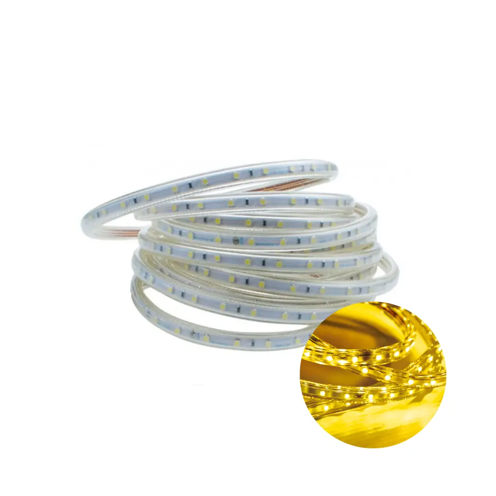 Kit 5 Metros Fita Led Taschibra 5w/m Ip67 Alta Proteção Cores 2200k Amarelo Âmbar 220v