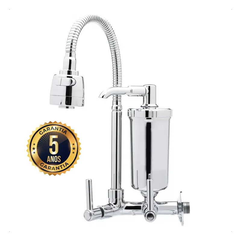 Casagrande Mundial: Torneira Gourmet De Parede Com Filtro Inmetro - Durabilidade E Elegância Para Sua Cozinha