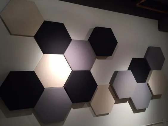 Painel Acústico Hexagonal Bl Acoustic 1101 - 1009 Azul Profundo