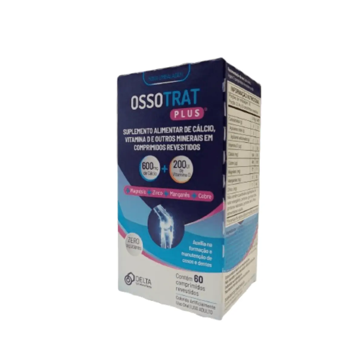 Suplemento Alimentar Ossotrat Plus 60 Comprimidos