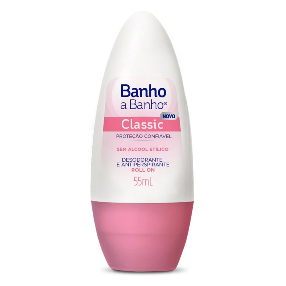 Desodorante Roll On Classic Banho A Banho 55ml