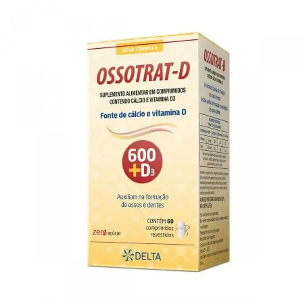 Ossotrat D 600mg + 200UI 60 Comprimidos Revestidos