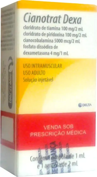 Cianotrat Dexa 5 Mg/ml 50 Mg/ml 100 Mg/ml 4 Mg/ml 100 Mg/ml 6 Ampolas 3 Ml Laboratórios Delta Simila