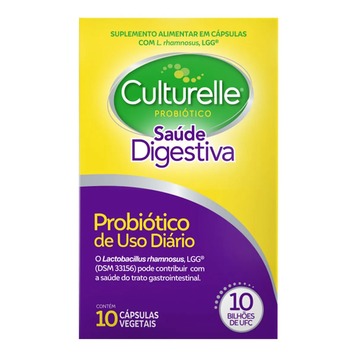 Suplemento Alimentar Culturelle Probiótico Saúde Digestiva 10 Cápsulas