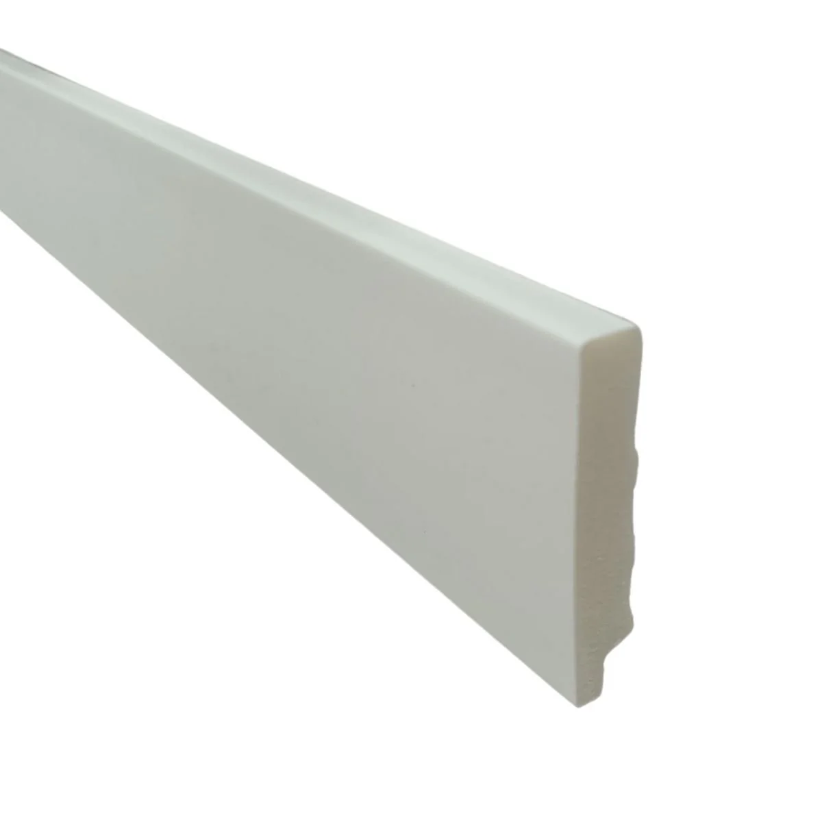 Rodape Poliestireno 07cm Liso 50007 Branco Arquitech - 2,4 Metros