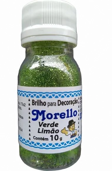 Brilho Glitter Verde Limão Morello 10g