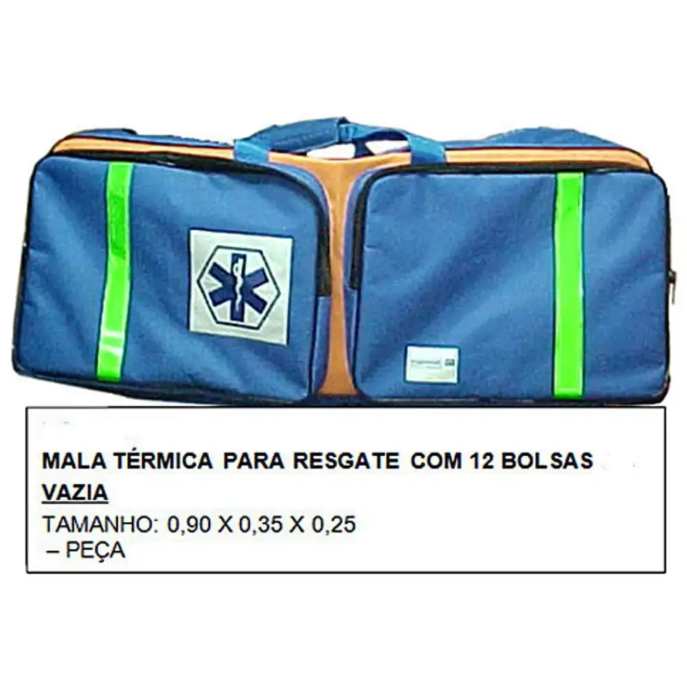 Mochila Térmica Para Resgate 12 Bolsas