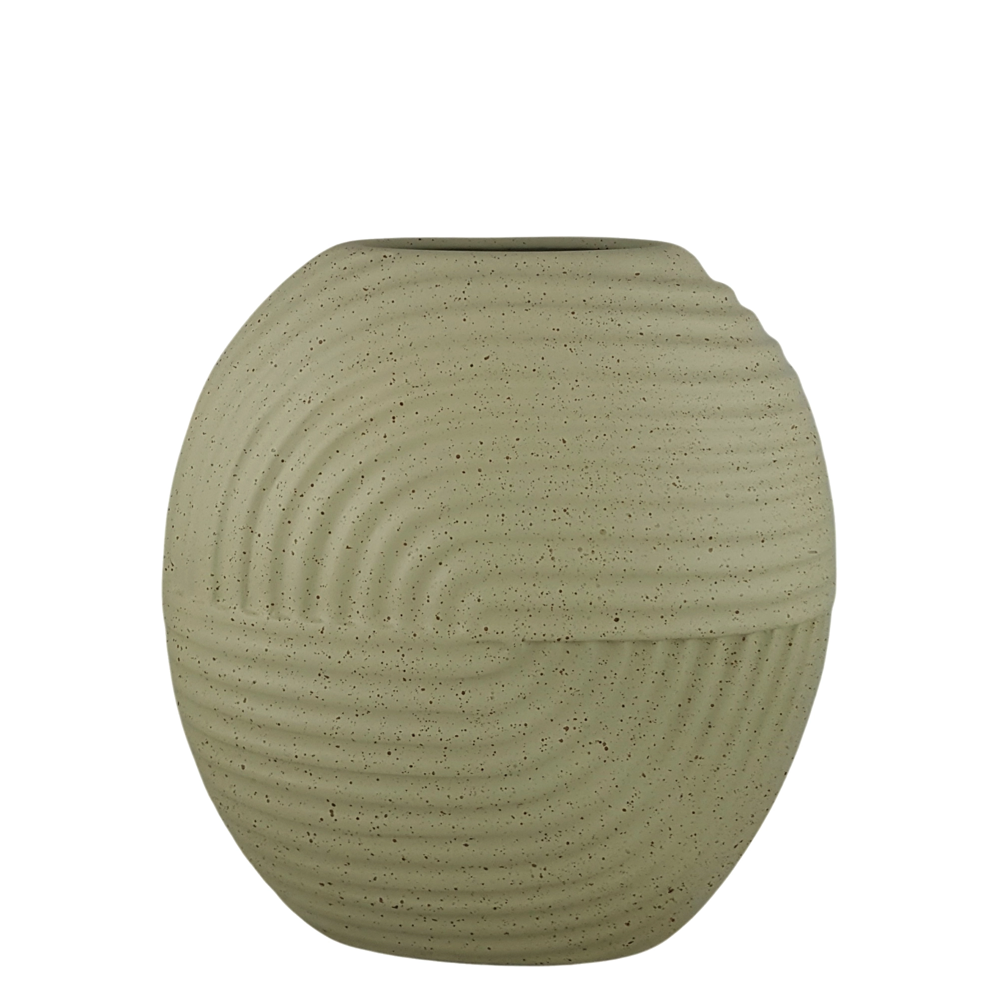 Vaso Ceramica Organico Ii Oxido 25x25cm A6n8550 Buzzios
