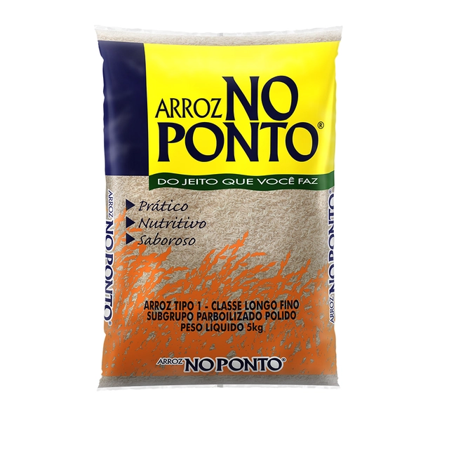 Arroz Parboilizado No Ponto Tipo 1 Classe Longo Fino 5 Kg