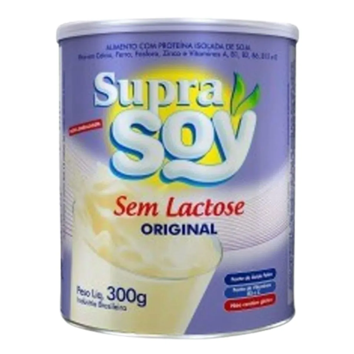 Leite em Pó sem Lactose SUPRA SOY Lata 300g