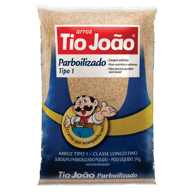Arroz Parboilizado Tio João Tipo 1 5kg